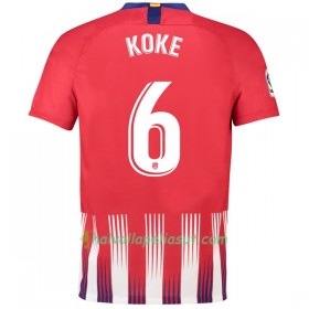 Jalkapallo Pelipaidat Atlético Madrid Koke 6 Kotipaita 2018-2019 Lyhythihainen